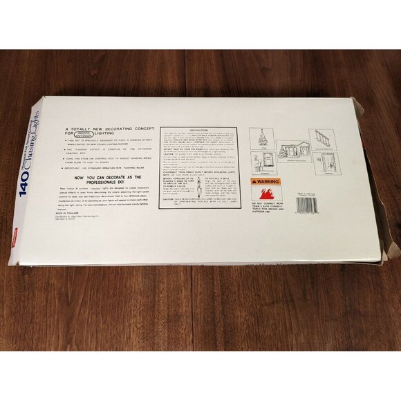 Vintage Joy Brite 140 Chasing Lights UL 63ft Tested Working Christmas Y2K - Picture 2 of 3